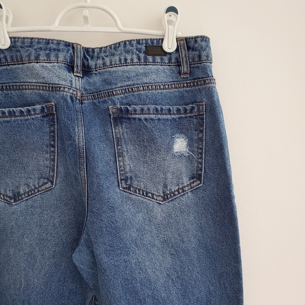 miss poured blue High Rise Ripped Jeans - Picture 6 of 7